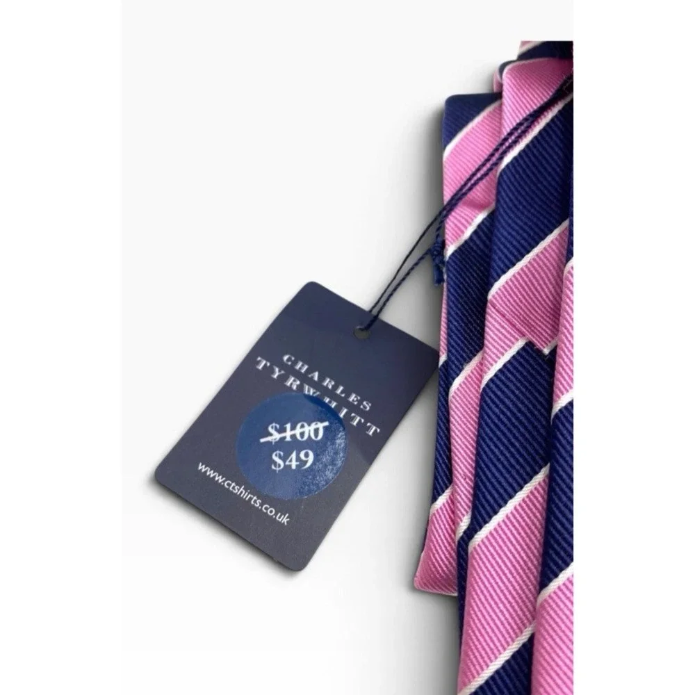 Charles Tyrwhitt Lot of 13 Mens Silk Ties Business Career Different Prints